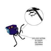 Cadeirinha Criança Bicicleta Assento Luxo C/ Cinto Azul