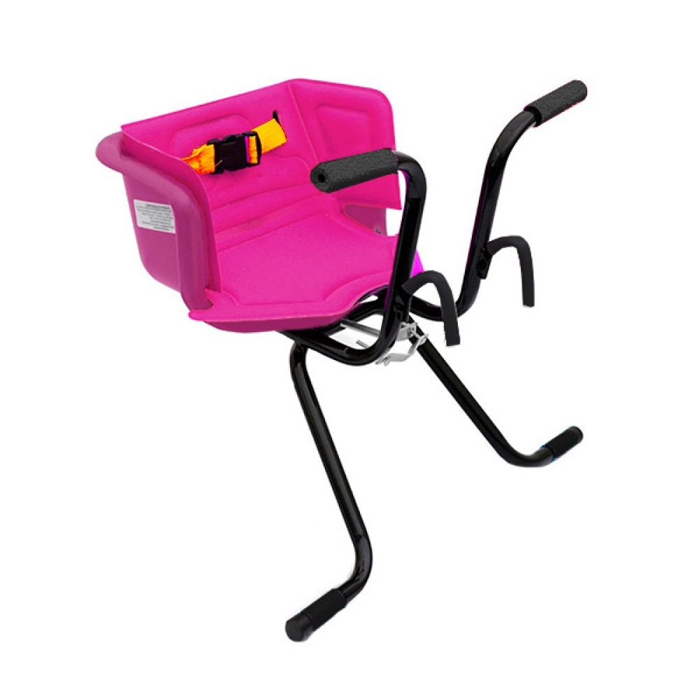 Cadeirinha Criança Bicicleta Assento Luxo C/ Cinto Rosa