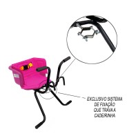 Cadeirinha Criança Bicicleta Assento Luxo C/ Cinto Rosa