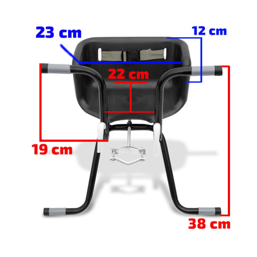 Cadeirinha Criança Bicicleta Assento Luxo C/ Cinto Rosa Cadeirinha Criança Bicicleta Assento Luxo C/ Cinto Rosa
