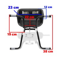 Cadeirinha Criança Bicicleta Assento Luxo C/ Cinto Rosa