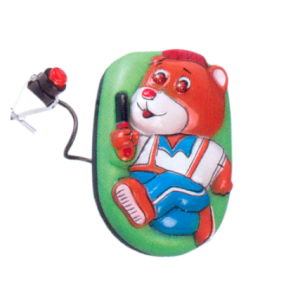 Buzina Elétrica 02 Led 08 Sons Modelo Ursinho