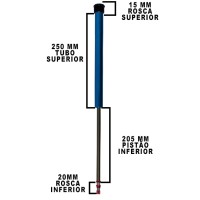 Cartucho A Ar Suspensao Dual Air Suntour/ Vercelli