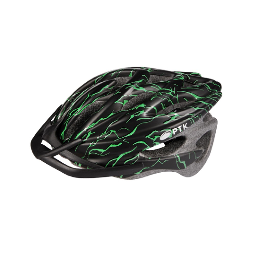Capacete Ciclismo Adulto Runner Line Grande Preto C/ Verde Capacete Ciclismo Adulto Runner Line Grande Preto C/ Verde