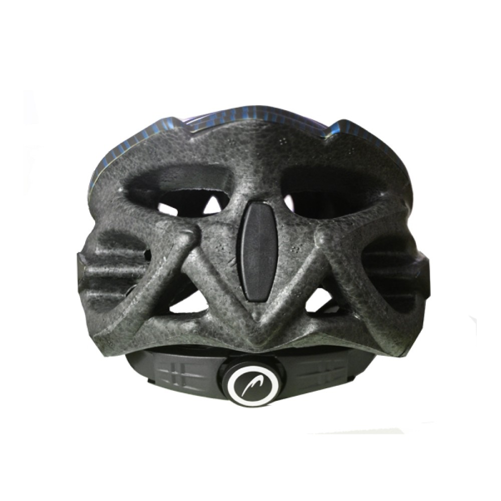 Capacete Ciclismo Adulto Runner Line Grande Preto C/ Azul Capacete Ciclismo Adulto Runner Line Grande Preto C/ Azul