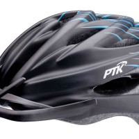 Capacete Ciclismo Adulto Runner Line Grande Preto C/ Azul