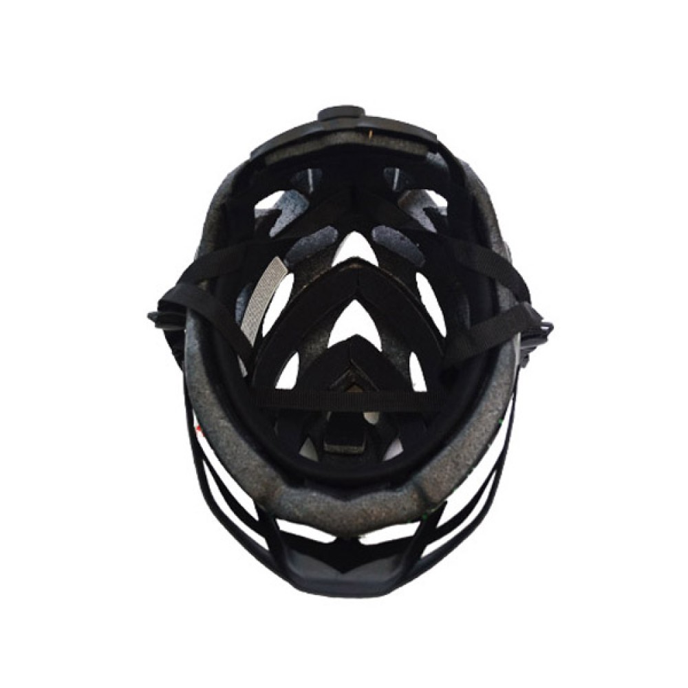 Capacete Ciclismo Adulto Runner Line Grande Preto C/ Azul Capacete Ciclismo Adulto Runner Line Grande Preto C/ Azul