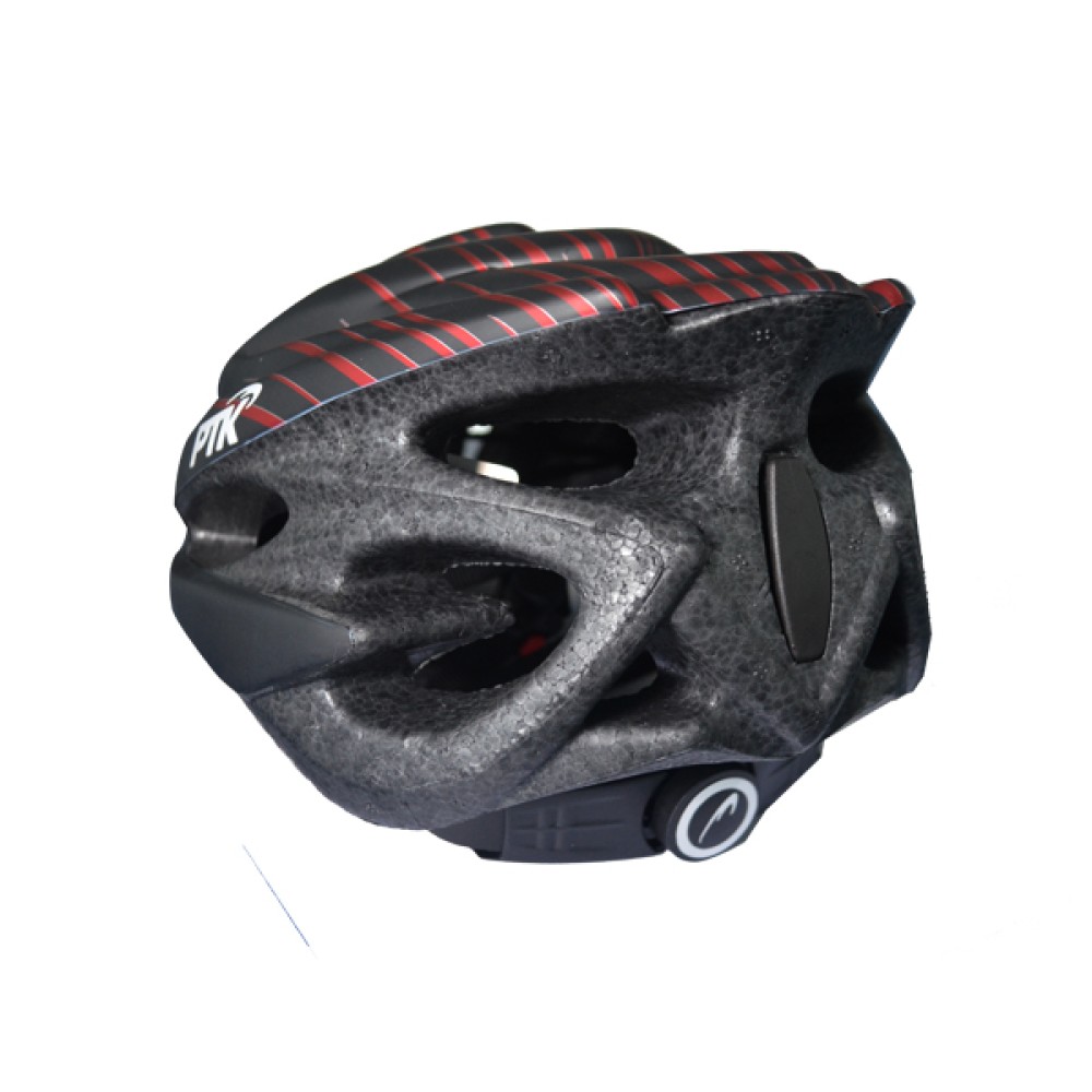 Capacete Ciclismo Adulto Runner Line Grande Preto C/ Vermelho Capacete Ciclismo Adulto Runner Line Grande Preto C/ Vermelho