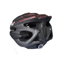 Capacete Ciclismo Adulto Runner Line Grande Preto C/ Vermelho