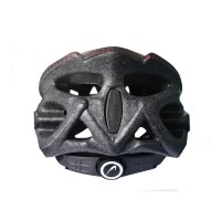 Capacete Ciclismo Adulto Runner Line Grande Preto C/ Vermelho