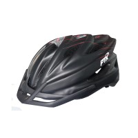 Capacete Ciclismo Adulto Runner Line Grande Preto C/ Vermelho