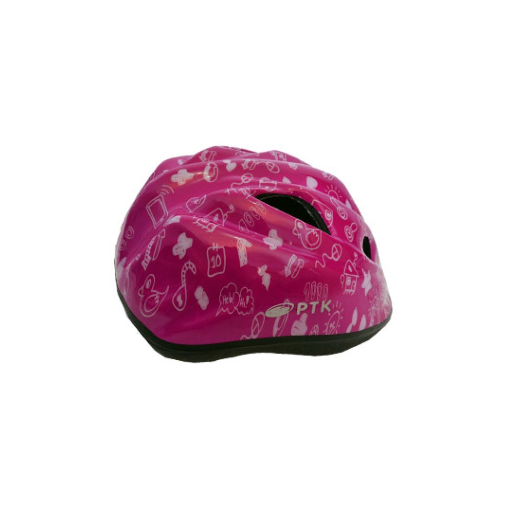 Capacete Ciclismo Infantil Kids Diversao Pink Com Branco Capacete Ciclismo Infantil Kids Diversao Pink Com Branco