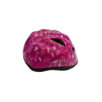 Capacete Ciclismo Infantil Kids Diversao Pink Com Branco