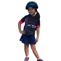Capacete Ciclismo Bike Infantil Kids Raio Preto Com Azul