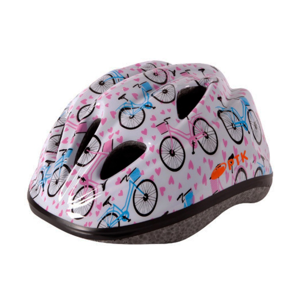 Capacete Ciclismo Infantil Pro Junior Branco Bike Retrô