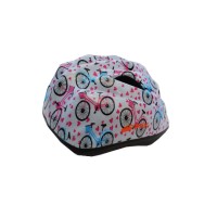 Capacete Ciclismo Infantil Pro Junior Branco Bike Retrô