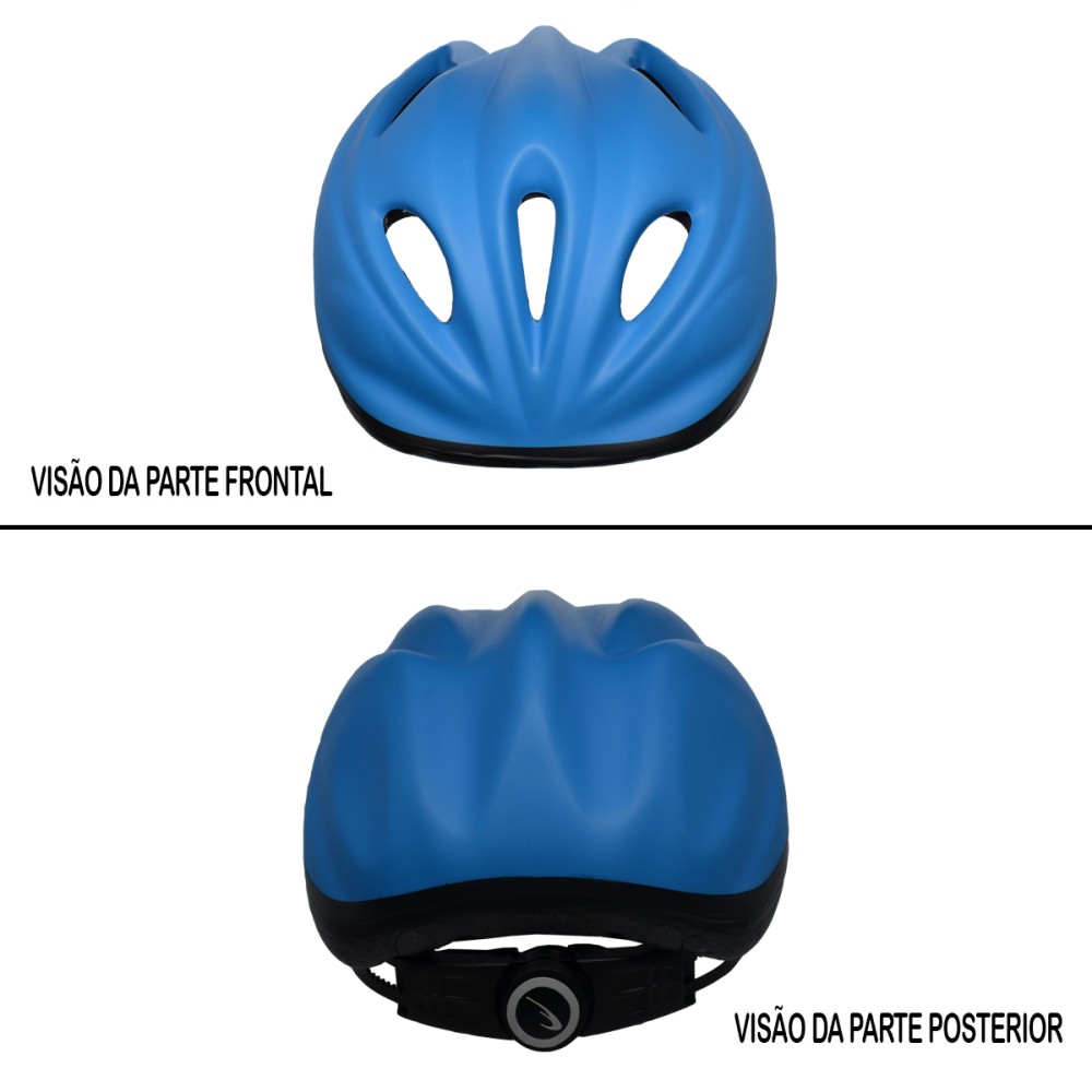 Capacete Ciclismo Bike Infantil Kids Fosco Azul Fosco Capacete Ciclismo Bike Infantil Kids Fosco Azul Fosco