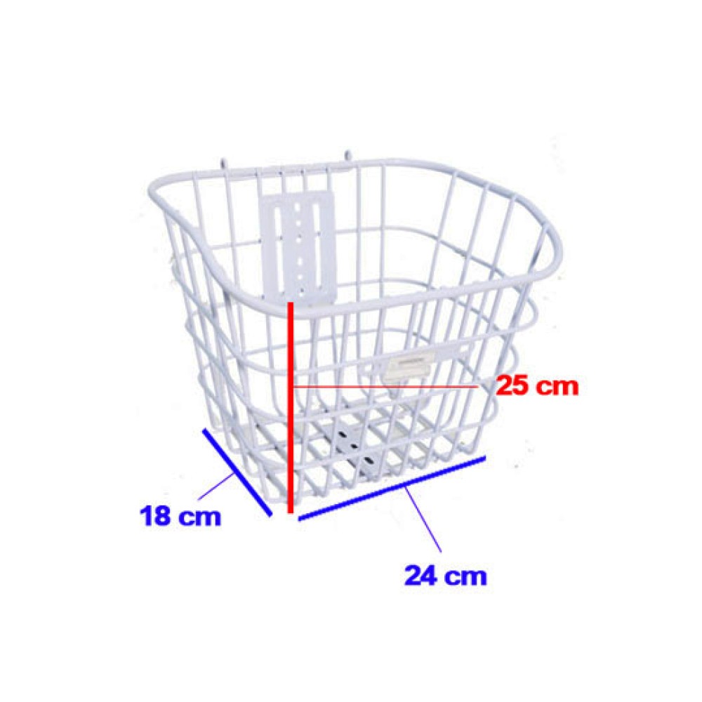 Cesta Cestinha Aramada C/ Tampa Bicicleta 24/26 Retro Branco Cesta Cestinha Aramada C/ Tampa Bicicleta 24/26 Retro Branco