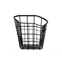 Cesta Cestinha Aramada C/ Tampa Bicicleta 24/26 Retro Preto