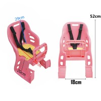 Cadeirinha Criança Bicicleta Traseira Bagageiro JS-048 Rosa