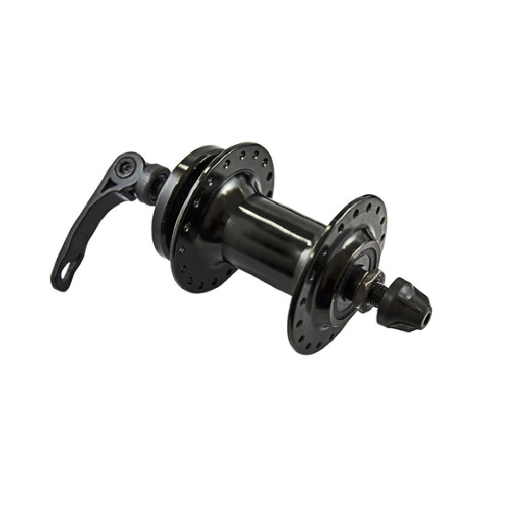 Par de Cubos DT/TR Rosca Disco Rolamentado Alum Roller Preto Par de Cubos DT/TR Rosca Disco Rolamentado Alum Roller Preto