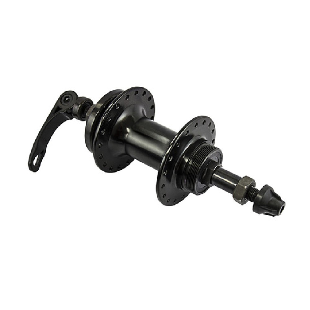 Par de Cubos DT/TR Rosca Disco Rolamentado Alum Roller Preto Par de Cubos DT/TR Rosca Disco Rolamentado Alum Roller Preto