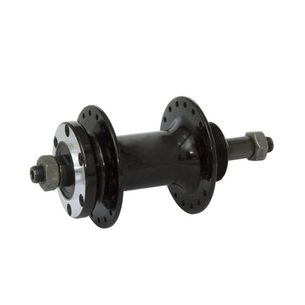 Par de Cubos DT/TR Rosca Disco Rolamentado Alum Roller Preto Par de Cubos DT/TR Rosca Disco Rolamentado Alum Roller Preto
