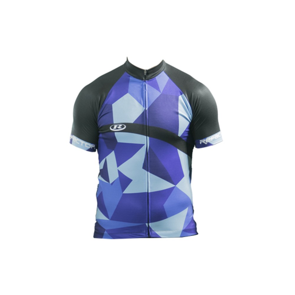 Camisa Ciclismo Pro Abstract Tam. Medio Azul C/ Preto