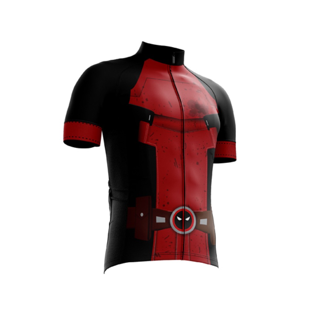 Camisa Ciclismo Refactor Deadpoll Tam. G Vermelho