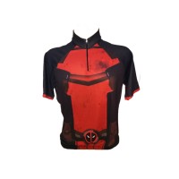 Camisa Ciclismo Refactor Deadpoll Tam. G Vermelho