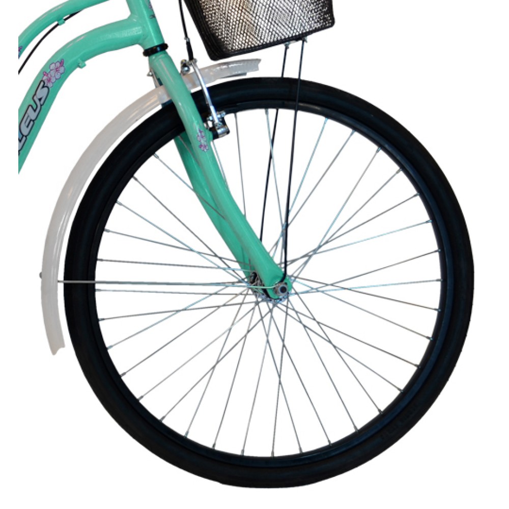 bicicleta verde agua aro 26