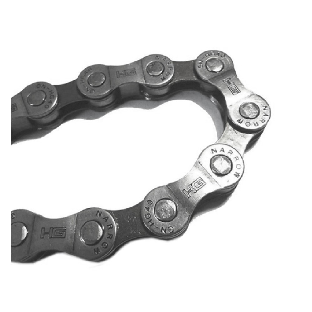 Corrente 1/2x3/32 - Fina Index HG40 116L 6v/7v/8v Cinza Corrente 1/2x3/32 - Fina Index HG40 116L 6v/7v/8v Cinza