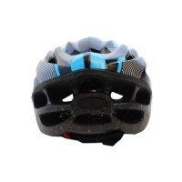 Capacete Ciclismo Adulto Grande GTS C/ Led Preto C/ Azul 