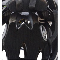 Capacete Ciclismo Adulto Grande GTS C/ Led Preto C/ Azul 