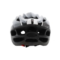 Capacete Ciclismo Adulto Grande GTS C/ Led Preto C/ Branco