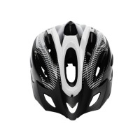 Capacete Ciclismo Adulto Grande GTS C/ Led Preto C/ Branco