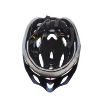 Capacete Ciclismo Adulto Grande GTS C/ Led Preto C/ Laranja