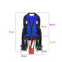 Cadeirinha Criança Bicicleta Polistar Dusk FF Cinto Azul