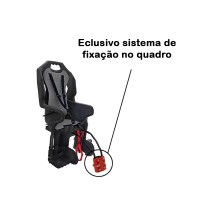 Cadeirinha Criança Bicicleta Polistar Dusk FF Cinto Cinza