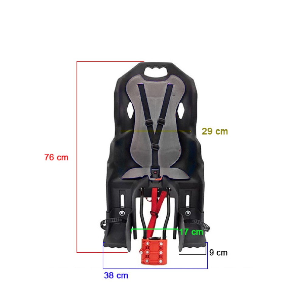 Cadeirinha Criança Bicicleta Polistar Dusk FF Cinto Cinza Cadeirinha Criança Bicicleta Polistar Dusk FF Cinto Cinza