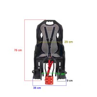 Cadeirinha Criança Bicicleta Polistar Dusk FF Cinto Cinza
