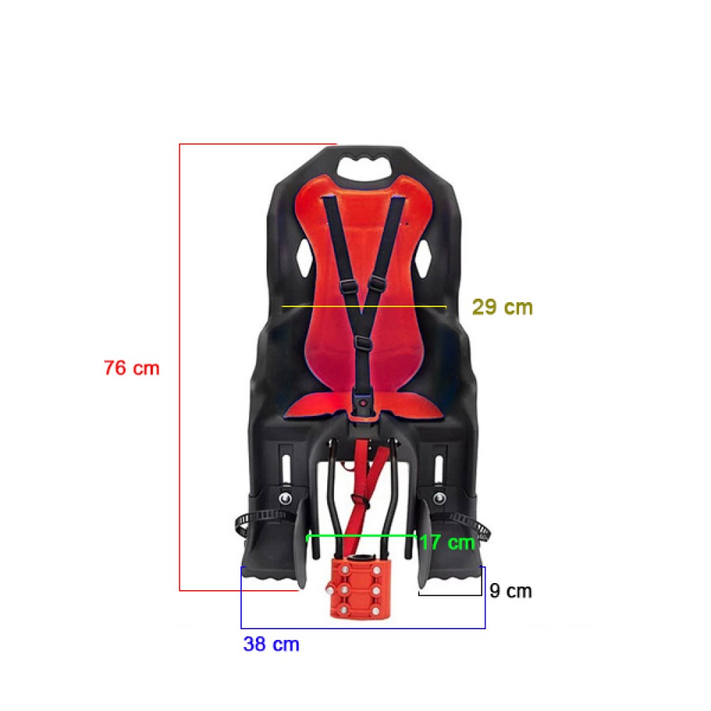 Cadeirinha Criança Bicicleta Polistar Dusk FF Cinto Vermelho Cadeirinha Criança Bicicleta Polistar Dusk FF Cinto Vermelho
