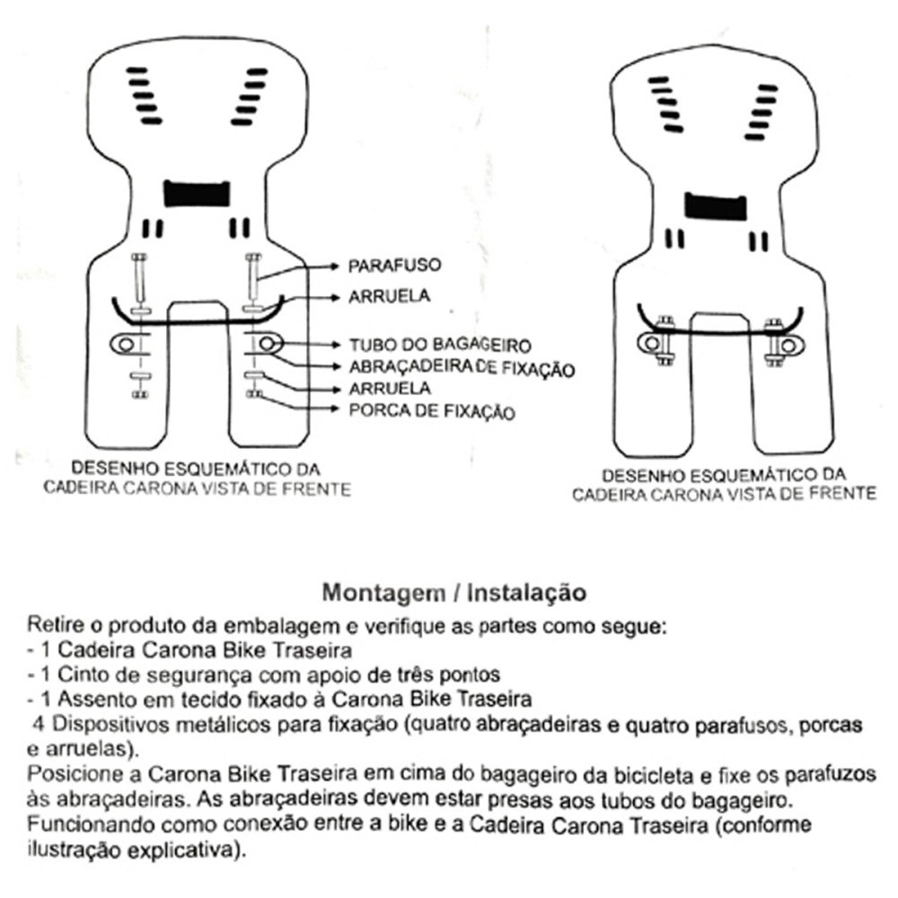 Cadeirinha Crianca Traseira Bagageiro Carona Bike Azul Cadeirinha Crianca Traseira Bagageiro Carona Bike Azul