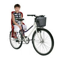 Cadeirinha Crianca Traseira Bagageiro Carona Bike Vermelho
