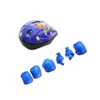 Kit Capacete Cotoveleira Joelheira Infantil Bike Skate Cores
