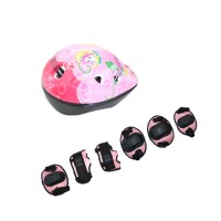 Kit Capacete Cotoveleira Joelheira Infantil Bike Skate Cores