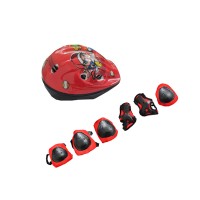 Kit Capacete Cotoveleira Joelheira Infantil Bike Skate Cores