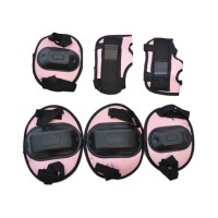 Kit Capacete Cotoveleira Joelheira Infantil Bike Skate Cores