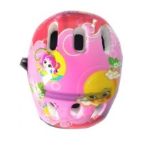 Kit Capacete Cotoveleira Joelheira Infantil Bike Skate Rosa