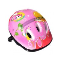 Kit Capacete Cotoveleira Joelheira Infantil Bike Skate Rosa